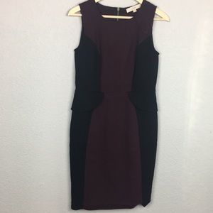 Loft white and wine dress size 4